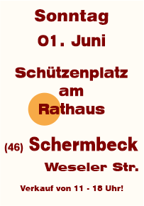 Trödeln in Schermbeck Schützenplatz