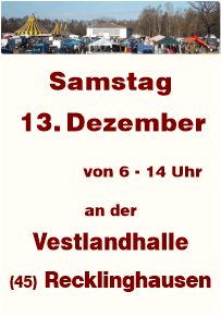 Trödeln an der Vestlandhalle in Recklinghausen seit 1987