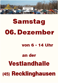 Trödeln in Recklinghausen an der Vestlandhalle seit 1987