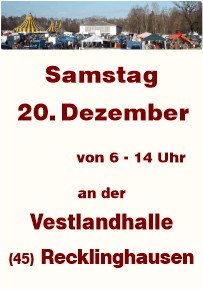 Trödeln in Recklinghausen an der Vestlandhalle seit 1987