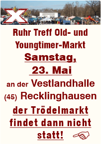 Trödeln an der Vestlandhalle Recklinghausen