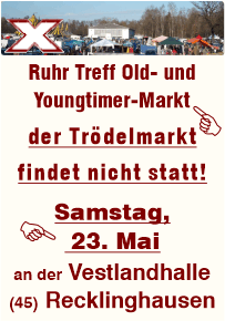 Trödeln an der Vestlandhalle Recklinghausen